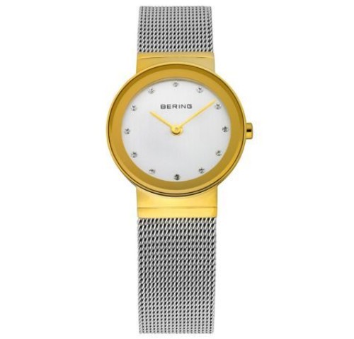 Ladies Two Tone Mesh Watch from Bering