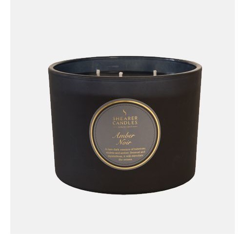 Amber Noir Three Wick Candle from Shearer