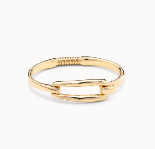 Amarrado gold plated bracelet. from Uno De 50